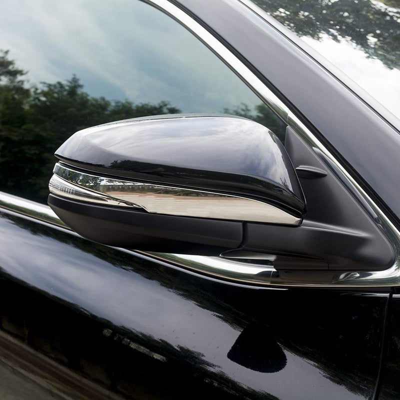 Senzeal ABS Chrome Side Rearview Mirror Trim Cover for Toyota Highlander 2014 2015 2016 2017 2018 2019 2PCS - Image 3